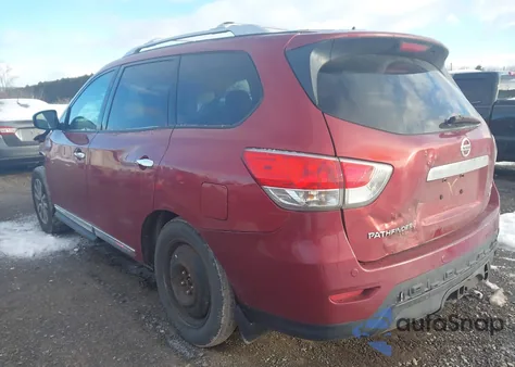 2014 Nissan Pathfinder Sl z USA, uszkodzony, nr VIN 5N1AR2MM3EC630728